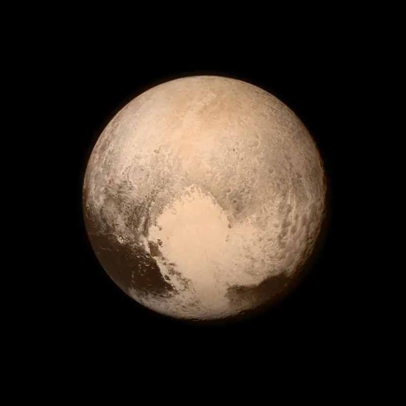 Pluton photographiée par New Horizons — Image obtenue par la sonde